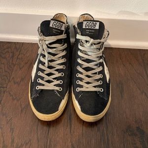 Blue Golden Goose Francy high top sneakers